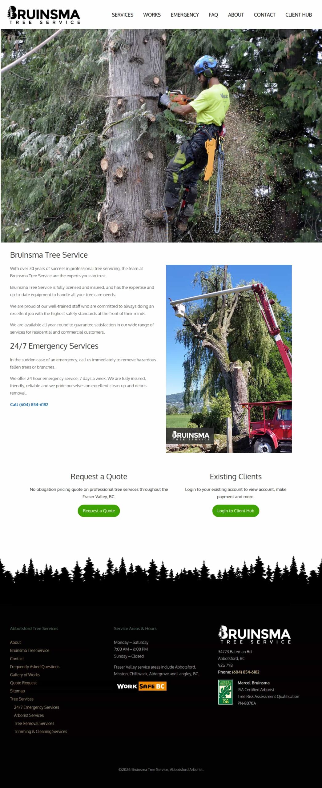 Arborist Tree Services Website