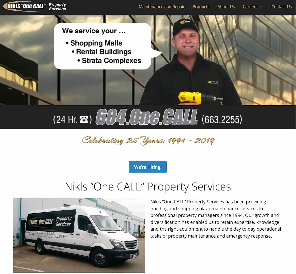 Local trades website design